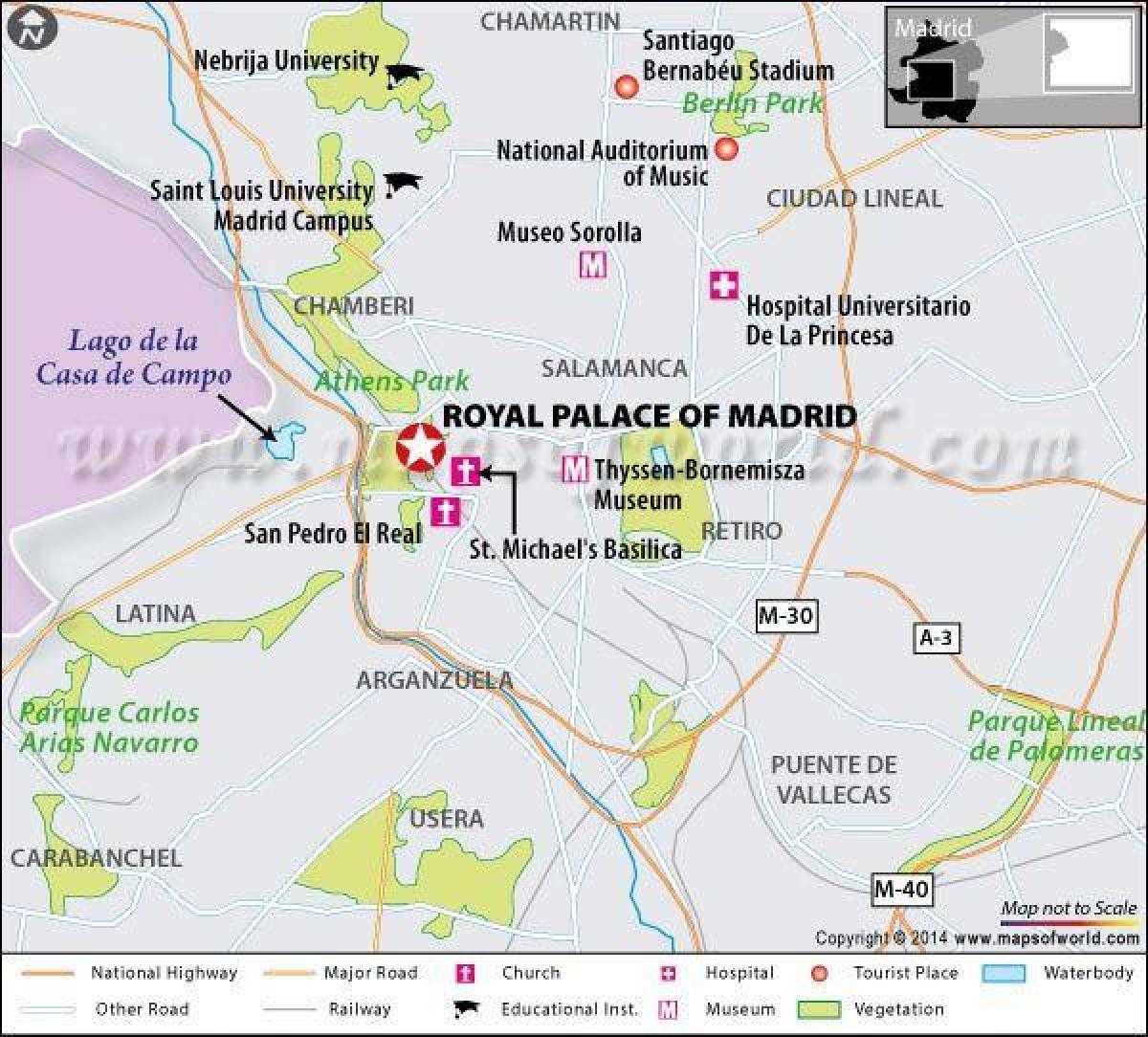 kaart van real Madrid plek