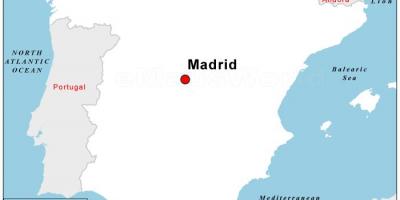 Kaart van die hoofstad van Spanje